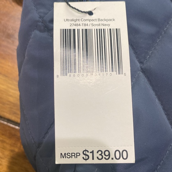 Ultra lightweight compact backpack Navy - Picture 9 of 10